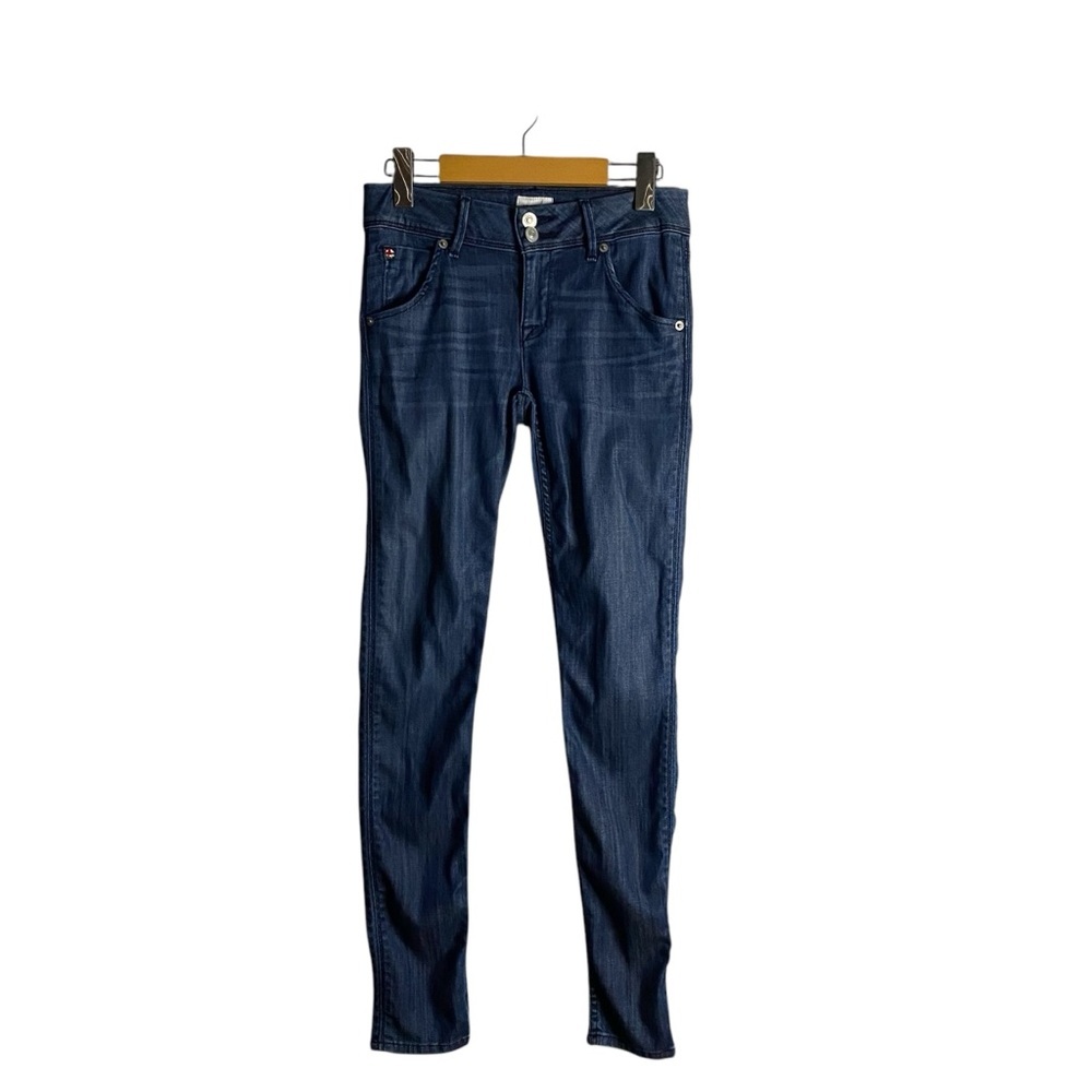 Hudson Women's Collin Mid Rise Flap Skinny Denim Jean in Mont